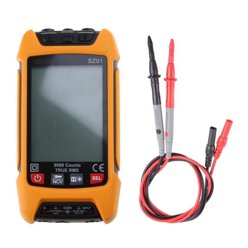 Digital Multimeter Voltage Current Resistance Tester with Flashlight NCV for Measuirng AC/for DC Voltage Current Frequen