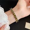 French Zircon Heart Pendant Bracelet With Elegant Design For Womens Office Wear