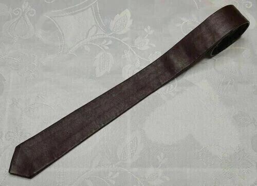Men's Burgundy Dance Stylish High Quality Real Partywear Handmade Leather Neck Tie