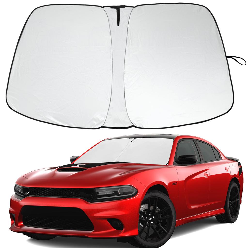 Foldable Windshield Sun Shade for Dodge Charger 2011-2024 Front Window Shades Protector Chevy Tahoe Sun Shade Auto Accessories