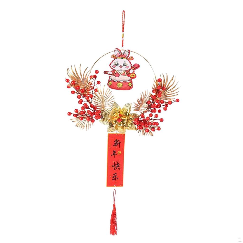 Chinese Year Hanging Decorations Adornment Door Wreath Ornament Pendant for Living Room