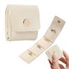 Foldable Jewelry Organizer Pouch With Multi Compartments For Rings Necklaces Earring Velvet Lined Travel Jewelry Bag Mini Clutch