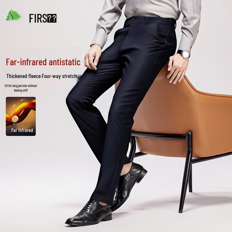 

Shanshan Men s Fleece-Lined Thermal Anti-Static Casual Trousers 31