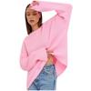 Autumn and Winter Women's Knitted Sweater Casual Pure Color Long Sleeved V-neck Pullover