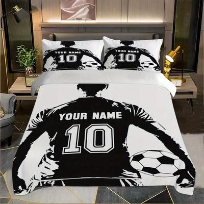 Christmas,Customization Football Duvet Cover Set Bedding Universal, Cute Printed Cartoon Quilt Cover Comforter Sets Home