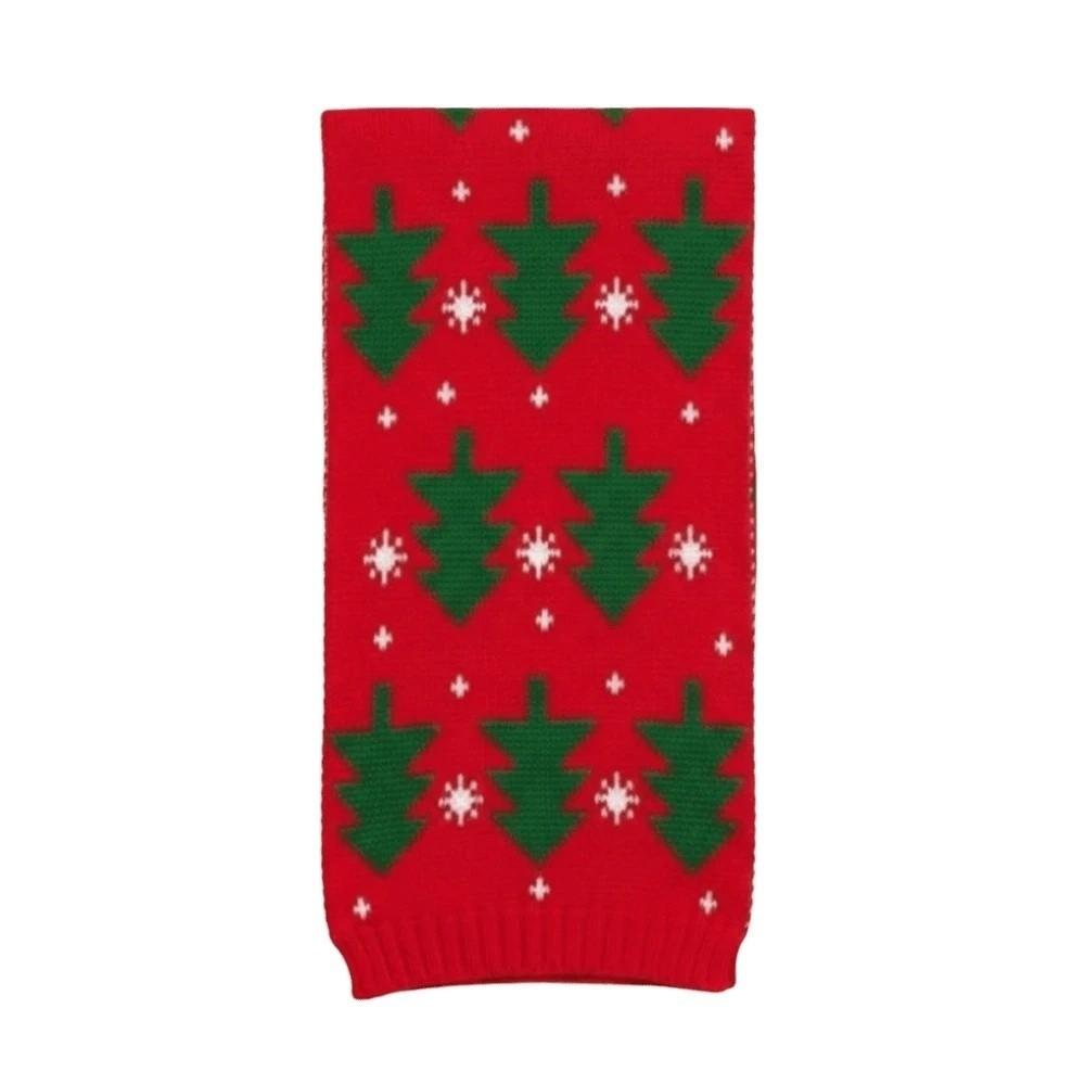 Thermal Yarn Christmas Hat Scarf Striped Pattern Knitted Holiday Scarf Xmas Beanie Merry Couples