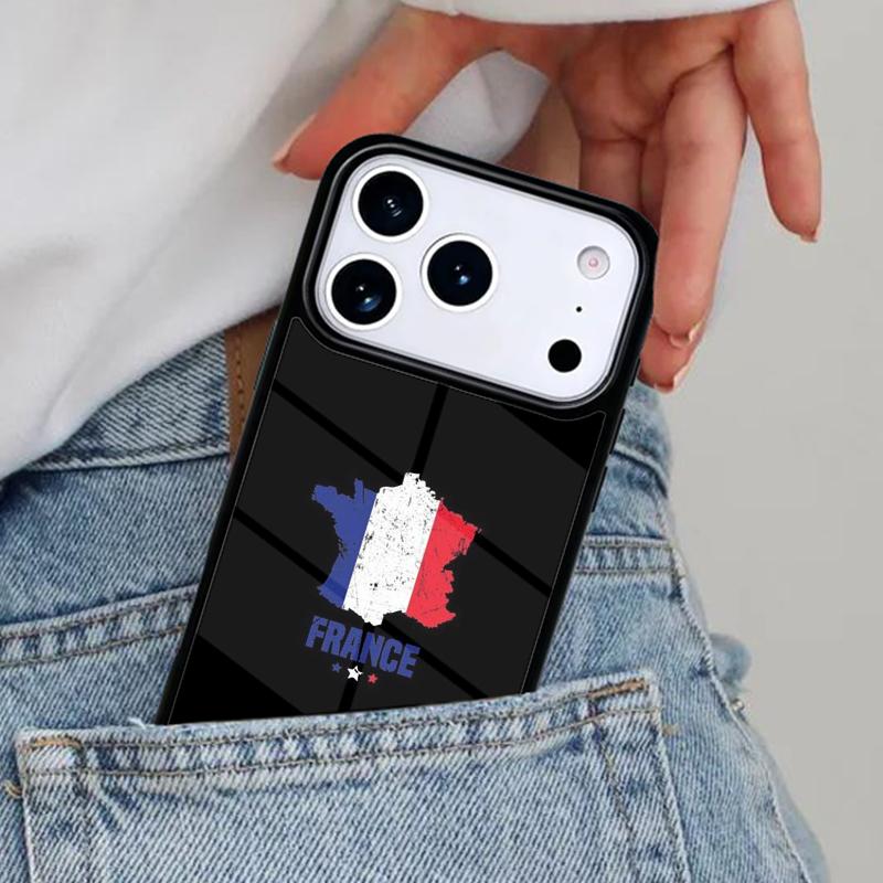 France Flag Phone Case for iPhone 16e 15 14 13 12 17 Pro Max Plus Air 17pro Cover Coque