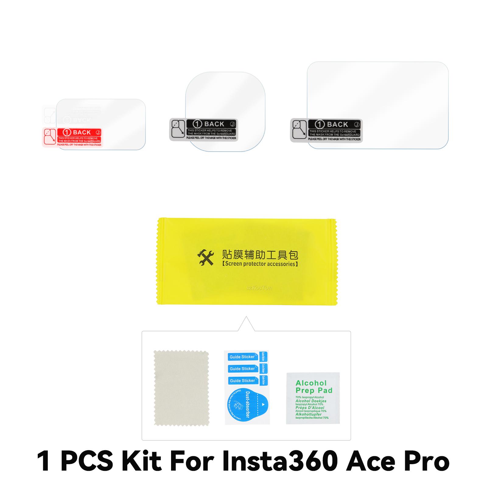 

Закаленная стеклянная пленка для объектива камеры HD-экрана, пылезащитная защитная пленка для аксессуаров Insta360 Ace Pro Universal