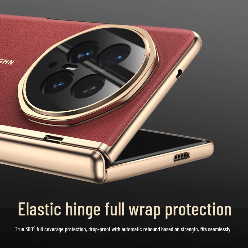 Honor Magic V6 Leather Case with Integrated Screen & Lens Stand