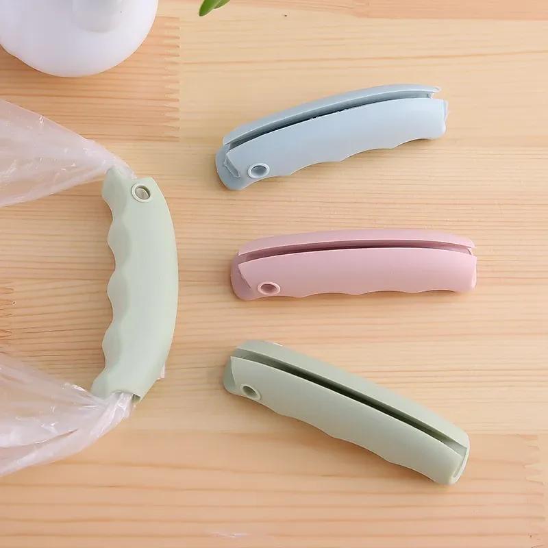 Colored Plastic Comfortable Portable Silicone Mention for Shopping Bag Protect Hands Trip Grocery Bag Holder Clip Handle Carrier