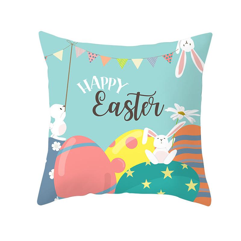 New Easter Bunny Pillow Cover Festive Home Decor Pillow Cover