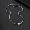 Vnox Stainless Steel Box Chain Necklace for Men, Geometric Square Adjustable Metal Neck Chain, Fashion Casual Hip Hop Jewelry