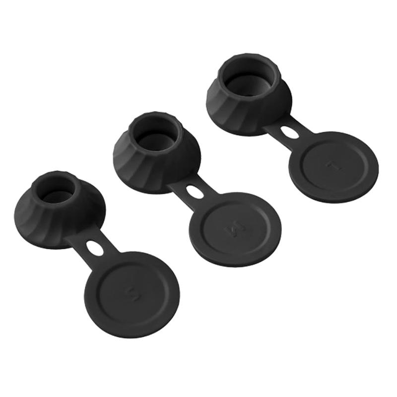 

Перевернутые крышки для бутылок Перевернутые крышки Набор из 3 бутылок с переворачивающимися крышками 3 размера Адаптеры Переходник Получите каждую каплю лосьонов чёрный