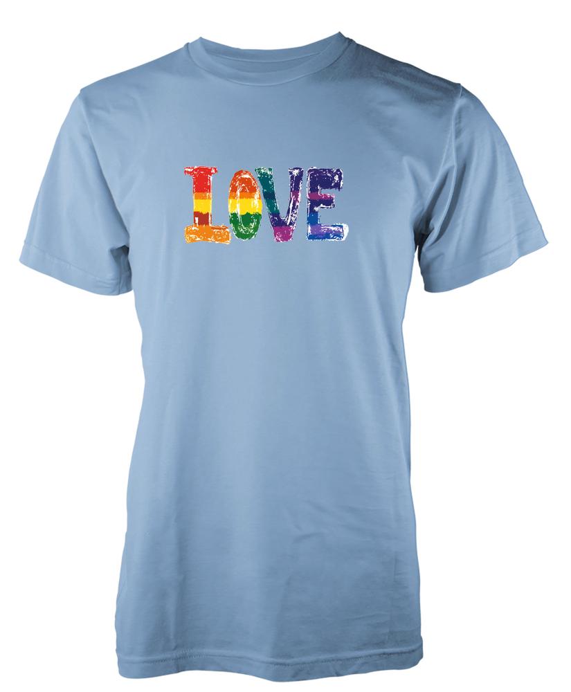 Bnwt Pride Love Word Equality Respect Rainbow Lqbtq Unique TShirt Adult Kids