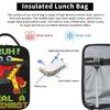 67 Six Seven 6-7 Funny Italian Brainrot Insulated Lunch Bag Food Container Portable Thermal Cooler Lunch Boxes For Travel
