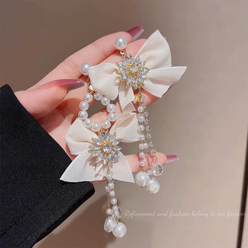 Pearl Long Tassel Earrings: High-End Luxury Design for Modern Socialites