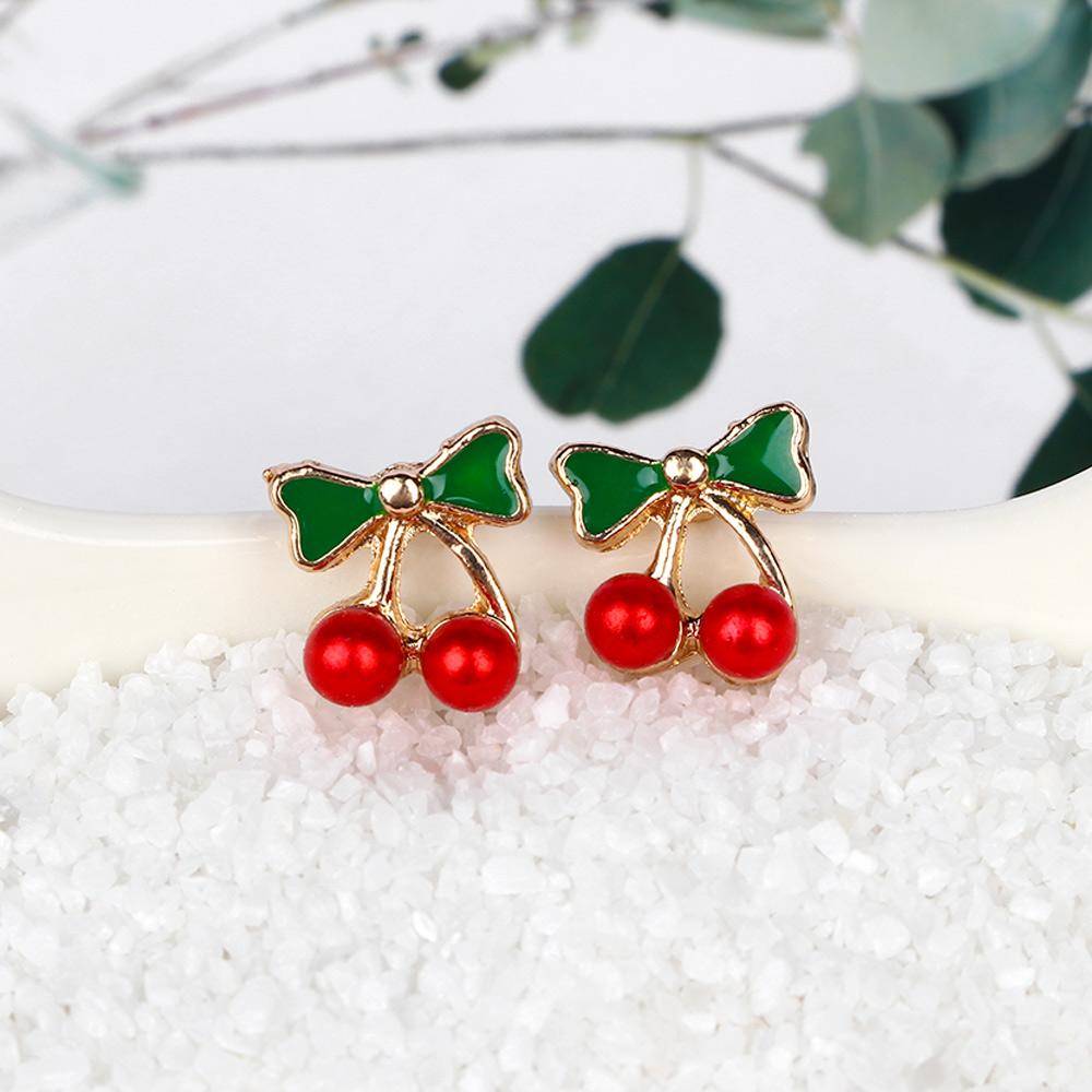 

Женские серьги-гвоздики Cherry Fruit Cherry, серьги-гвоздики Bowknot