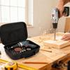 Electric Drill Storage Bag Small Cordless Electric Scissors   Cutting Tool Portable Fabric Cutter Holder with   Black