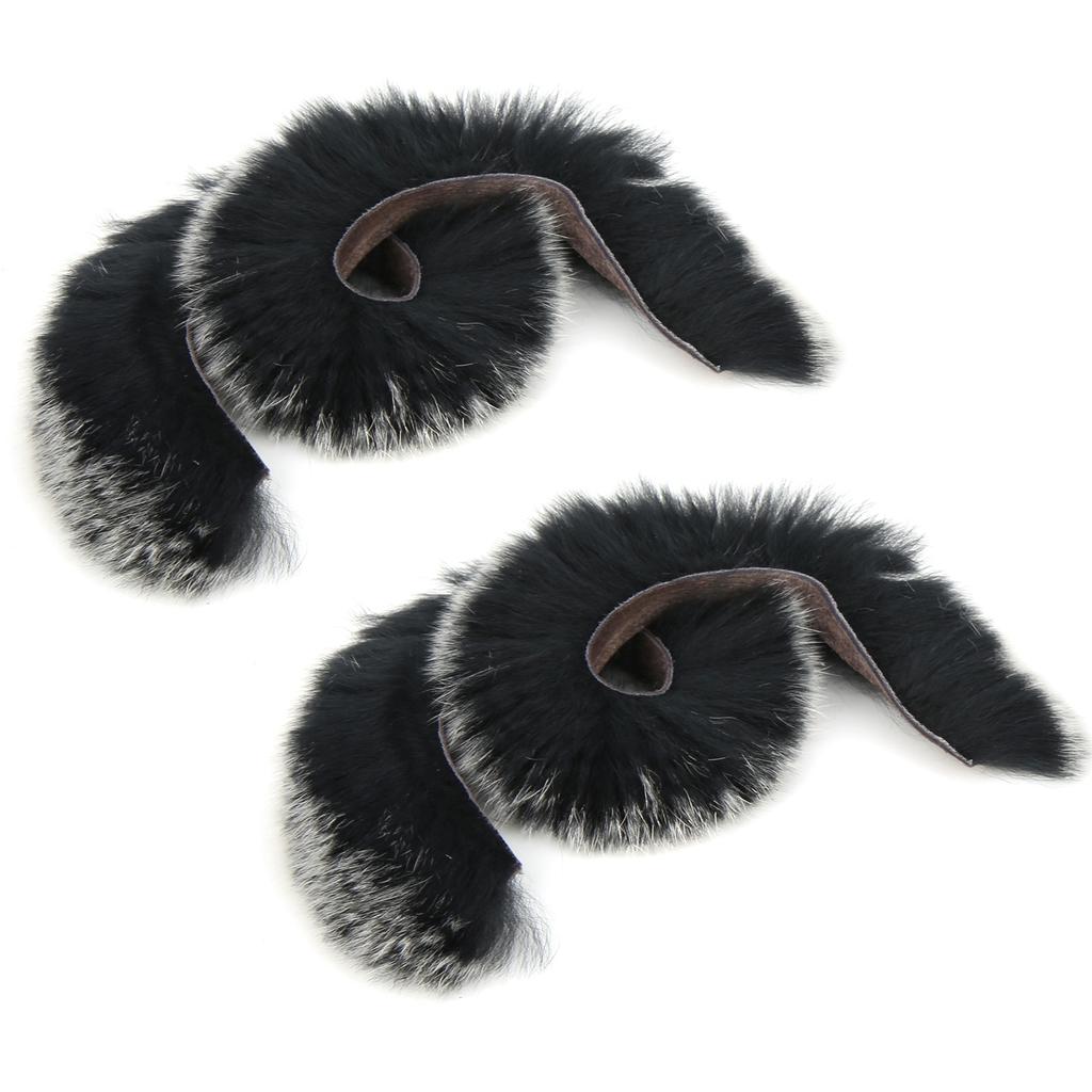 1 para z futra królika cięciwa tłumiąca miękki tłumik tradycyjny łuk akcesoria łucznicze