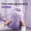 Plush Hot Water Bottle - Hand, Foot, and Bed Warmer, Small Size