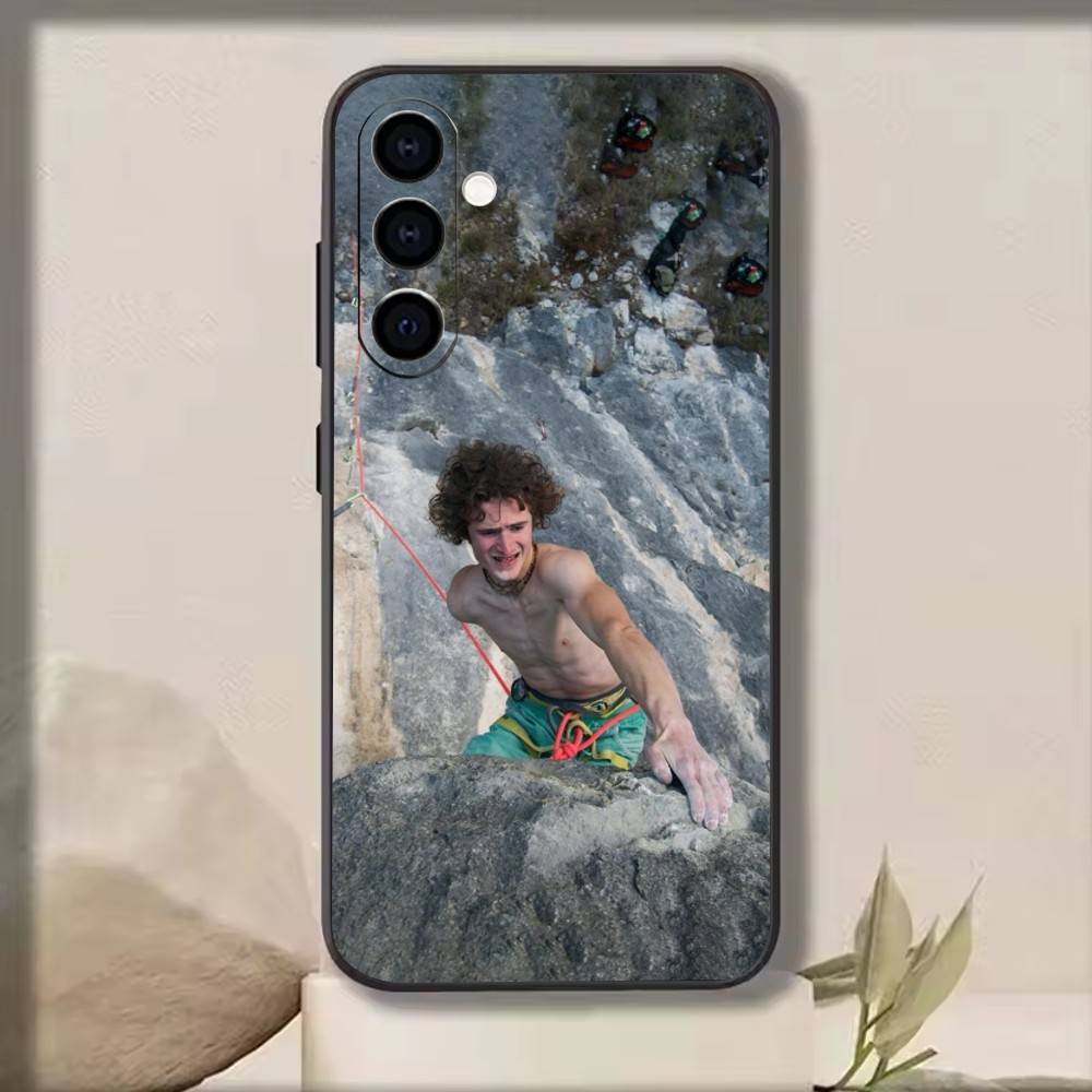 

Adam Ondra Phone Case Black Silicone Soft For Samsung Galaxy A73,A72,A71,A70,A53,A52,A51 Samsung a21