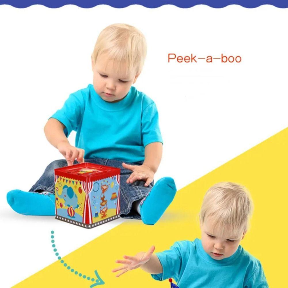 With Music Children's Musical Toy Metal Jack In the Box Classic Music Box  Infant and Toddler