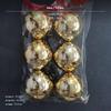 24Pack Christmas sphere decorations, Plastic Tree Hanging Decor, Multicolor Red 4cm