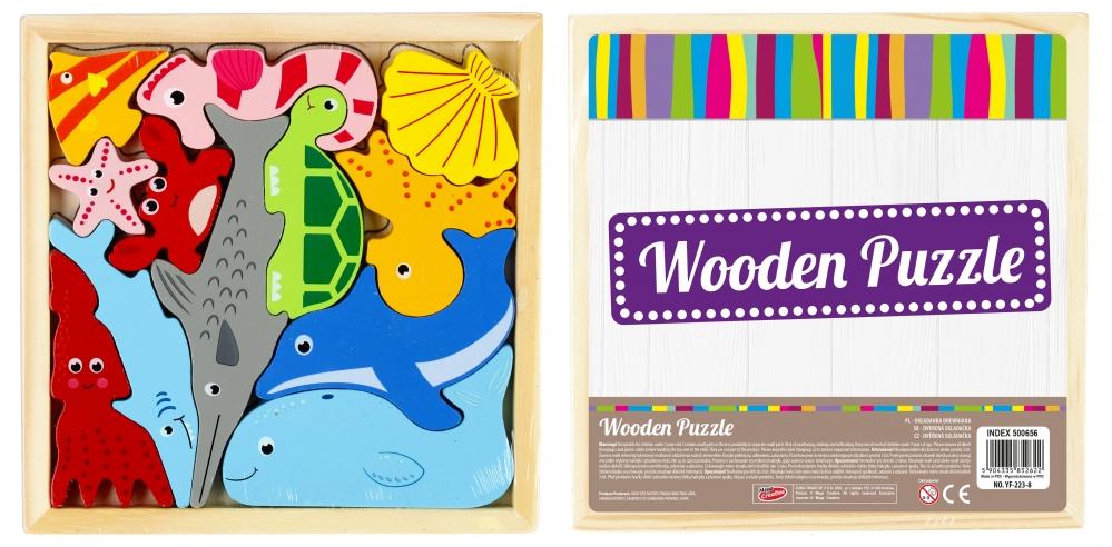 12-piece Wooden Puzzle. Ocean. Mega Creative 500656