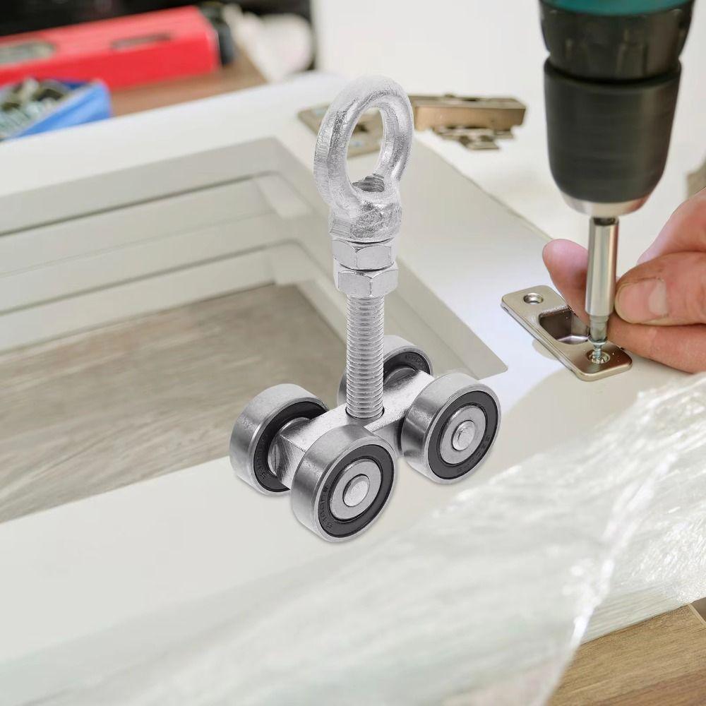 Ceiling Mount Barn Door Rollers Labor Saving Tool Heavy Duty Sliding Door Hanger  Barn Doors