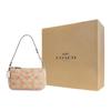 Coach Nolita 19 Classic Monogram Heart Print Zip Closure PVC Shoulder Bag Women Bags Light-Khaki Chalk-White CQ144-IMOTV