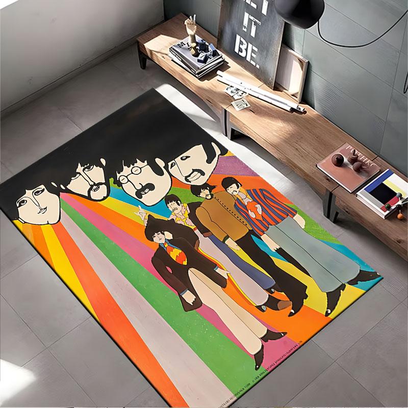 Colorful Psychedelic Art Carpet Suitable As a Non-slip Mat for the Living Room or Bedroom Sofa