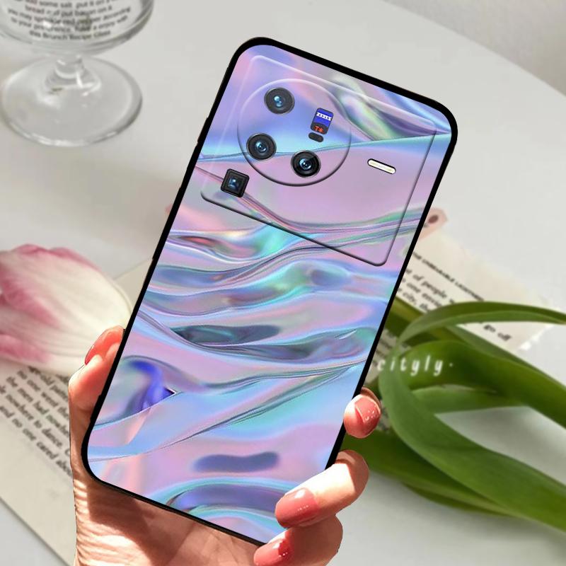 Soft Silicone Case For vivo X80 Pro 5G Coque X 80 Fashion TPU Phone Cover For Vivo X70 Pro Shockproof Bumper Shells Cute Cartoon