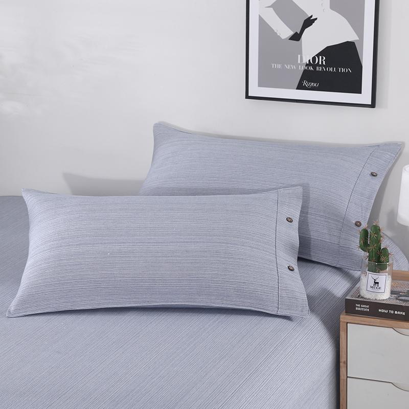 Pair of Thickened Pure Cotton Pillowcases, 48cm X 74cm - 2024 New Style