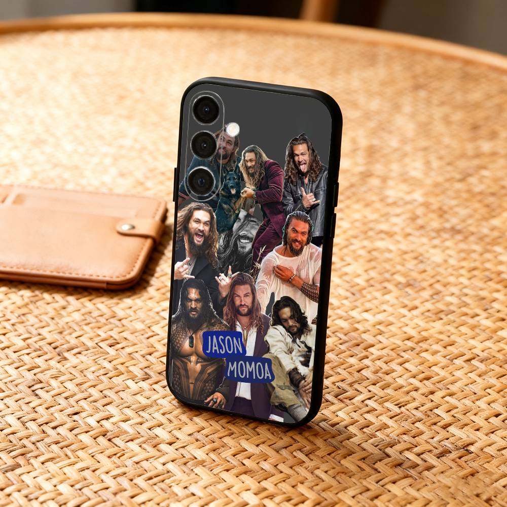 Actor J-Jason M-Momoa American Phone Case For Samsung A73,72,71,A52,51,40,41,A22,A32,31,A13, Soft Black Shell Samsung a30 a20