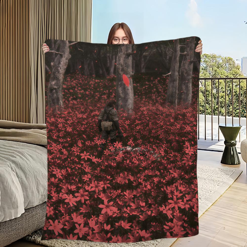 M-Metal G-Gear S-Solid Delta Snake Eater Flannel Warm Comfort Soft Plush Blanket For Picnic Beds Sofas Homes And Bedrooms