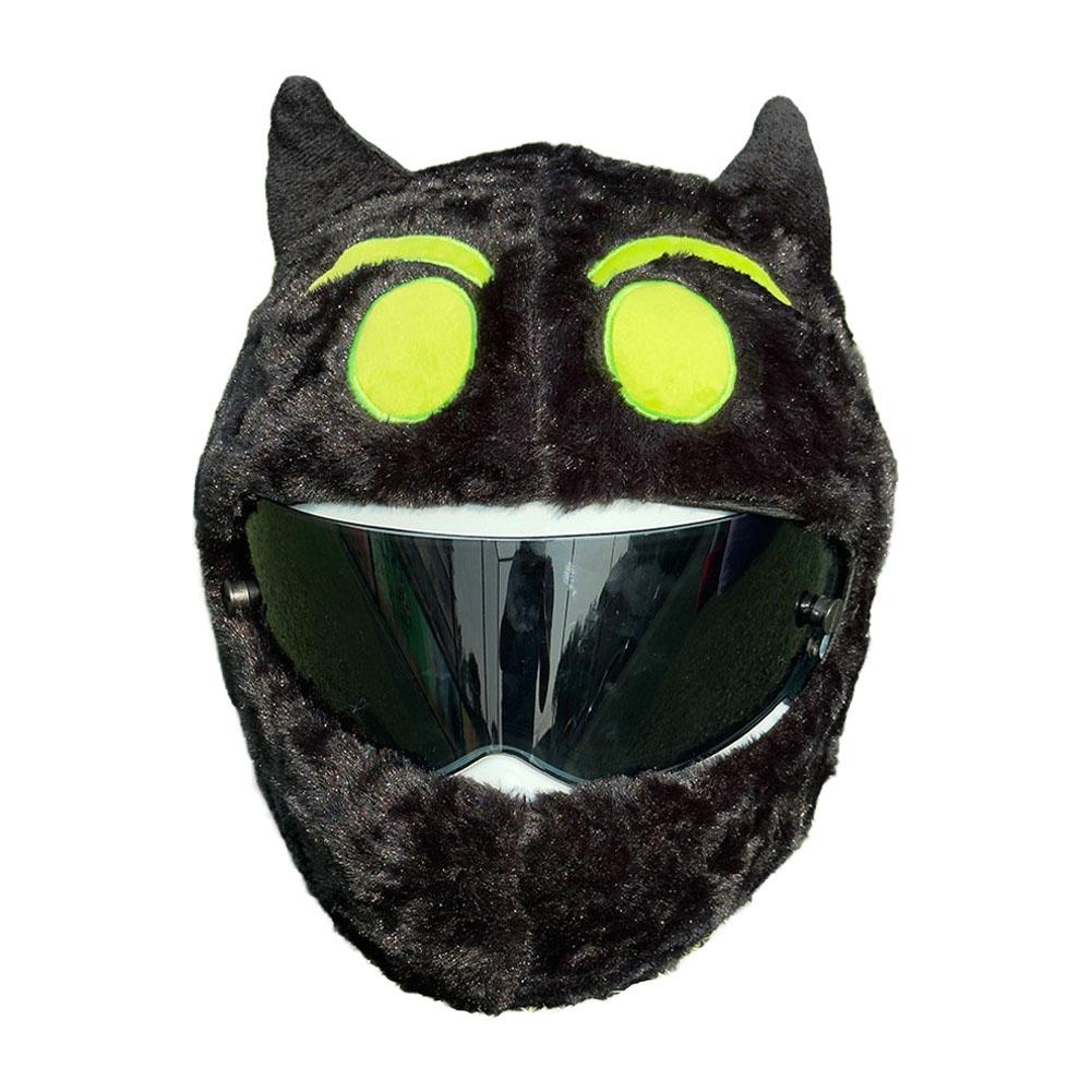 

Motorcycle Helmet Cartoons Plush Helmet Protective Cover Helmet Full Face Covers For Halloween Outdoor Fun Personalized Helmets