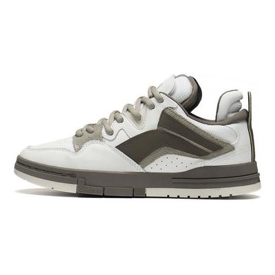 Li Ning Weiwu Pro Suede Leather Comfortable Versatile Non-Slip Wear-Resistant Lightweight Low-Top Skate Shoes Men Sneaker White Gray AECS059-2