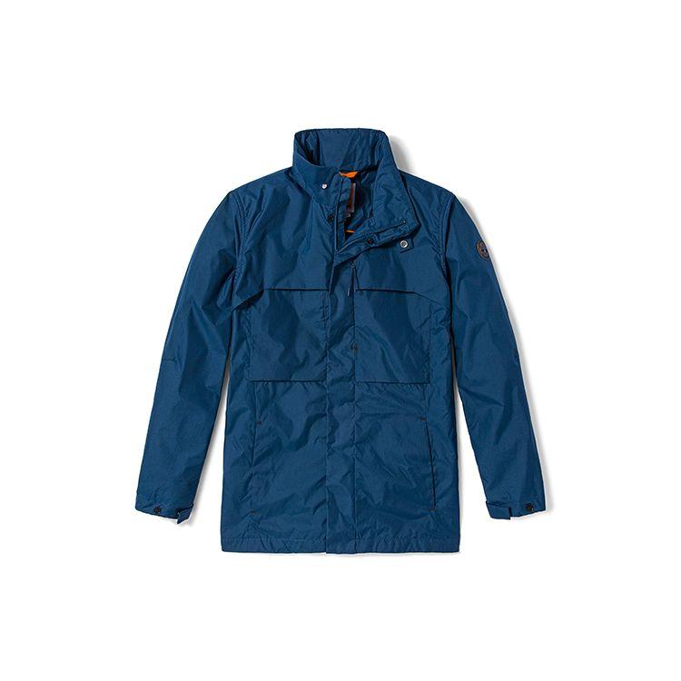 Timberland Casual Breathable Stand Collar Hooded Jacket Men Jacket Deep-Indigo A62FH-288