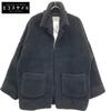 Doublet Black Photo Stitch Embroidery Fur Jacket Coat M blackUsed