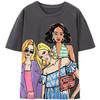 Fashion Wind 2024 Summer New Product Women's Clothes Casual Loose Print Washing Effect T-shirt 1131326 807
