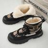 Men Snow Shoes Casual Winter Plush Warm Boots Platform Sneakers Male High Tops Cotton Shoes