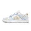 Dunk Fortune Love, Footprint Innovation Leather Abrasion Resistant Low Top Skateboard Shoes Unisex White Blue Gold DD1503-103(Team726-)
