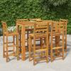 Day and Night - Day and Night High Garden Table and Stools 7 Pcs Solid Acacia Wood