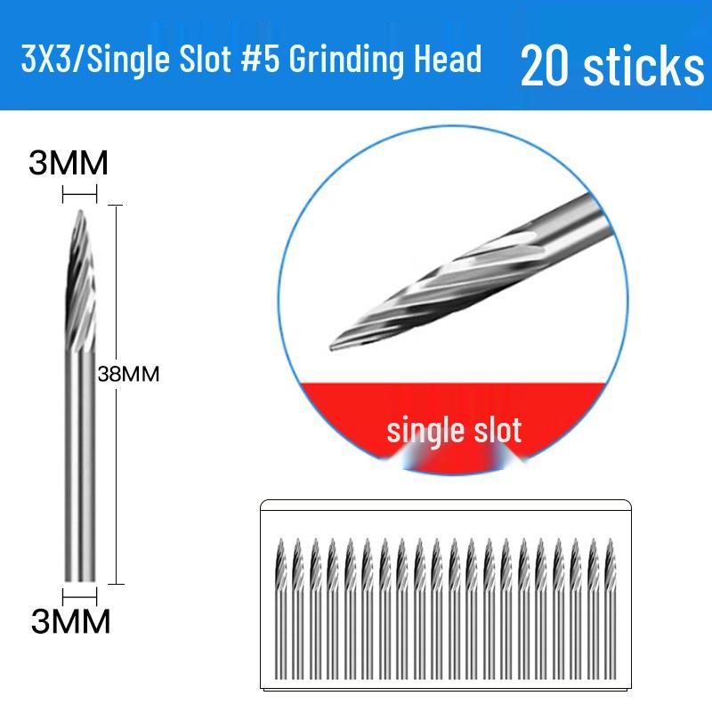 3mm Wolframstahl Entgratungs-Karbid-Schleifkopf für Metall- und Edelstahl-Fräser