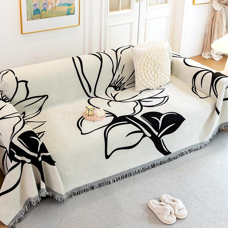 Chenier Simple Sofa Towel, Universal In All Seasons, Non-slip Sofa Cover, Full Cover, Lazy Sofa Cover, All-inclusive Blanket.