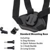 Dog Harness Mount for Gopro, Soft and Adjustable Dog Harness Vest with 2 Mouting Base Pet Chest and Back Fixation for Gopro Hero All Models, Suitable