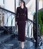 2025 Autumn Chic Suit Jacket & High-Waist Slim Midi Skirt Set