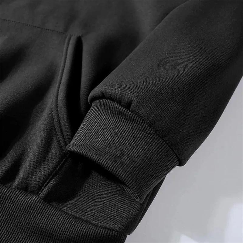 Japan Harajuku Pflaumenblüten Grafik Herren Hoodie Y2K Stil Fleece Herbst Winter Langarm Lässiger Pullover Oberteile Weich Warm Streetwear
