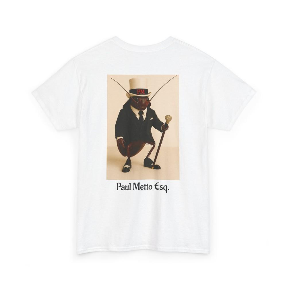 Dapper Cockroach Illustration T-Shirt | Paul Metto Esq. Vintage Art Unisex T-Shirt M