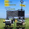 Foldable Outdoor Camping Wagon with Canopy and Table